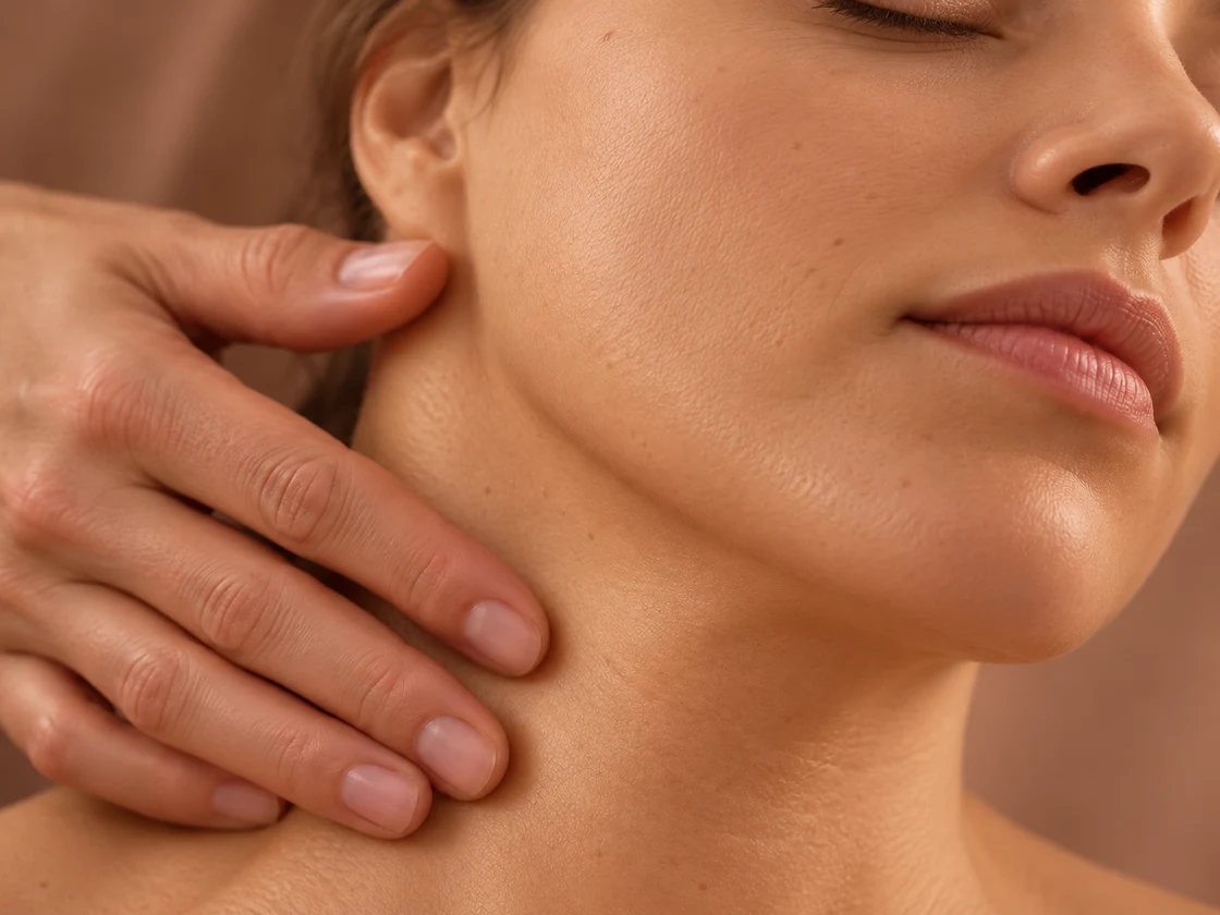 Manuelle Lymphdrainage im Kiefer- und Halsbereich